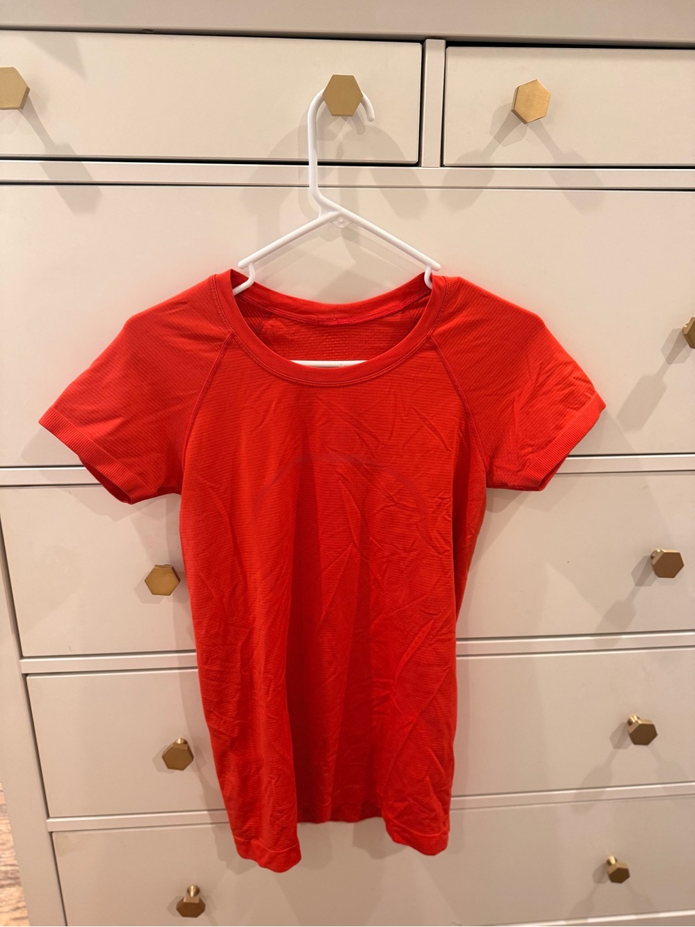 lululemon athletica Red Short-Sleeve Athletic Tee